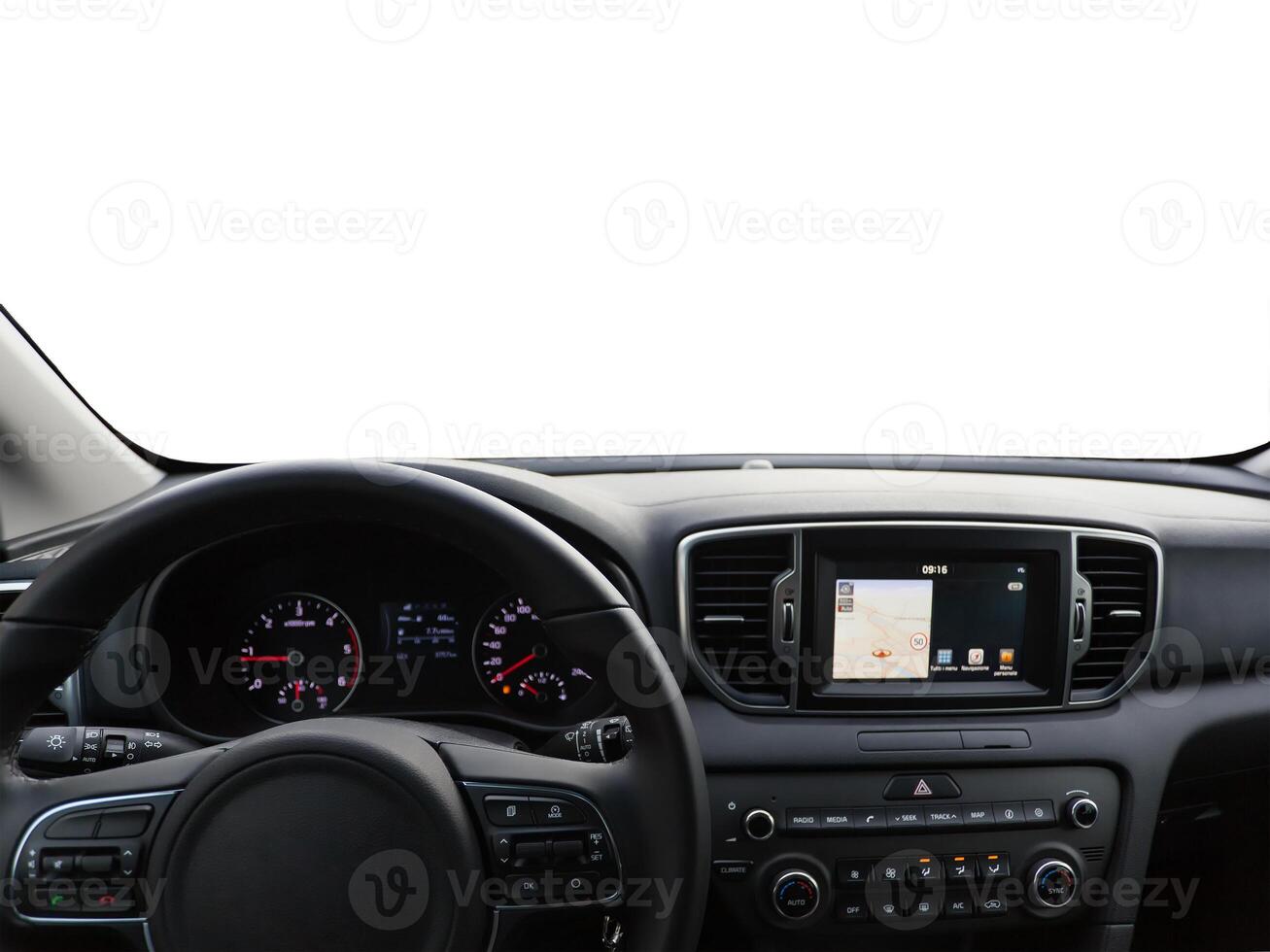 View of a car dashboard photo