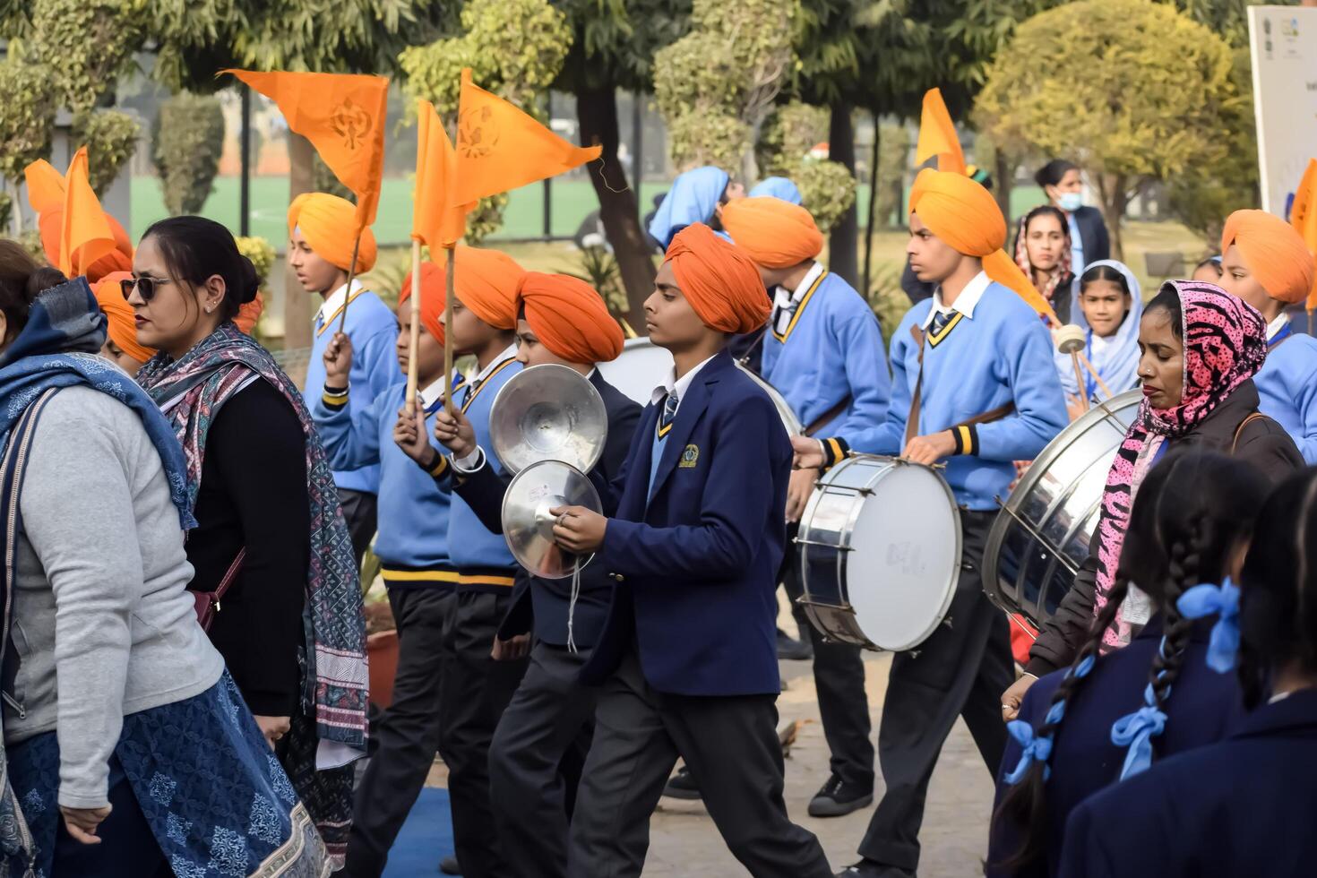 Delhi, India - December 26 2023 - Veer Bal Diwas commemorates the martyrdom of the four sons of tenth and last Sikh Guru Gobind Singh, In Jan 2021 PM Modi announced Dec 26 observed as Veer Bal Diwas photo