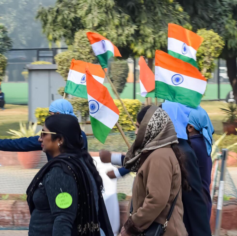 Delhi, India - December 26 2023 - Veer Bal Diwas commemorates the martyrdom of the four sons of tenth and last Sikh Guru Gobind Singh, In Jan 2021 PM Modi announced Dec 26 observed as Veer Bal Diwas photo