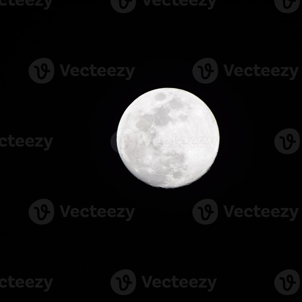 Full moon in the dark sky during night time, Great super moon in sky photo