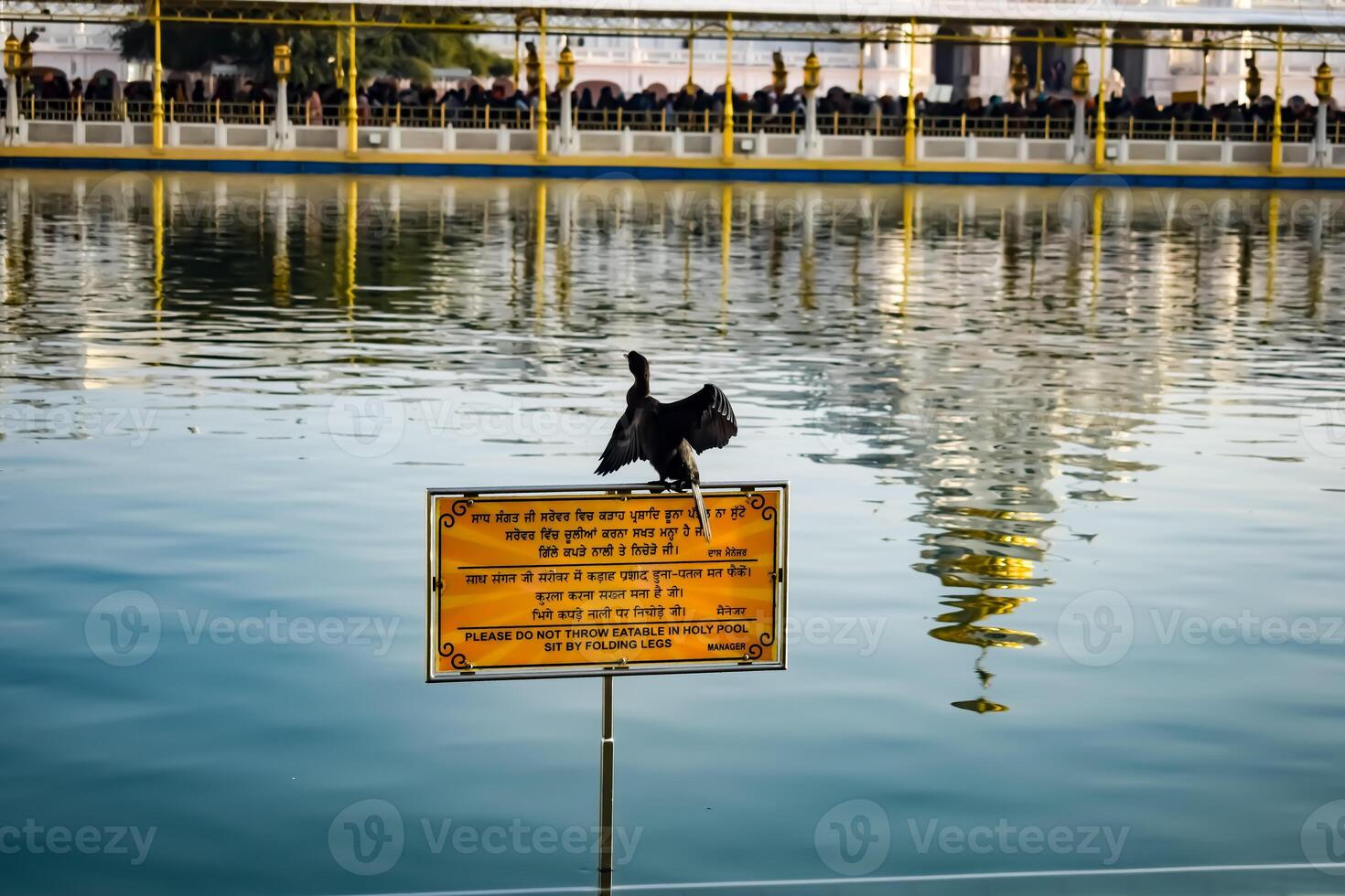 View of details of architecture inside Golden Temple - Harmandir Sahib in Amritsar, Punjab, India, Famous indian sikh landmark, Golden Temple, the main sanctuary of Sikhs in Amritsar, India photo
