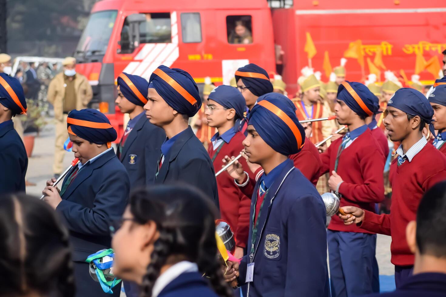 Delhi, India - December 26 2023 - Veer Bal Diwas commemorates the martyrdom of the four sons of tenth and last Sikh Guru Gobind Singh, In Jan 2021 PM Modi announced Dec 26 observed as Veer Bal Diwas photo