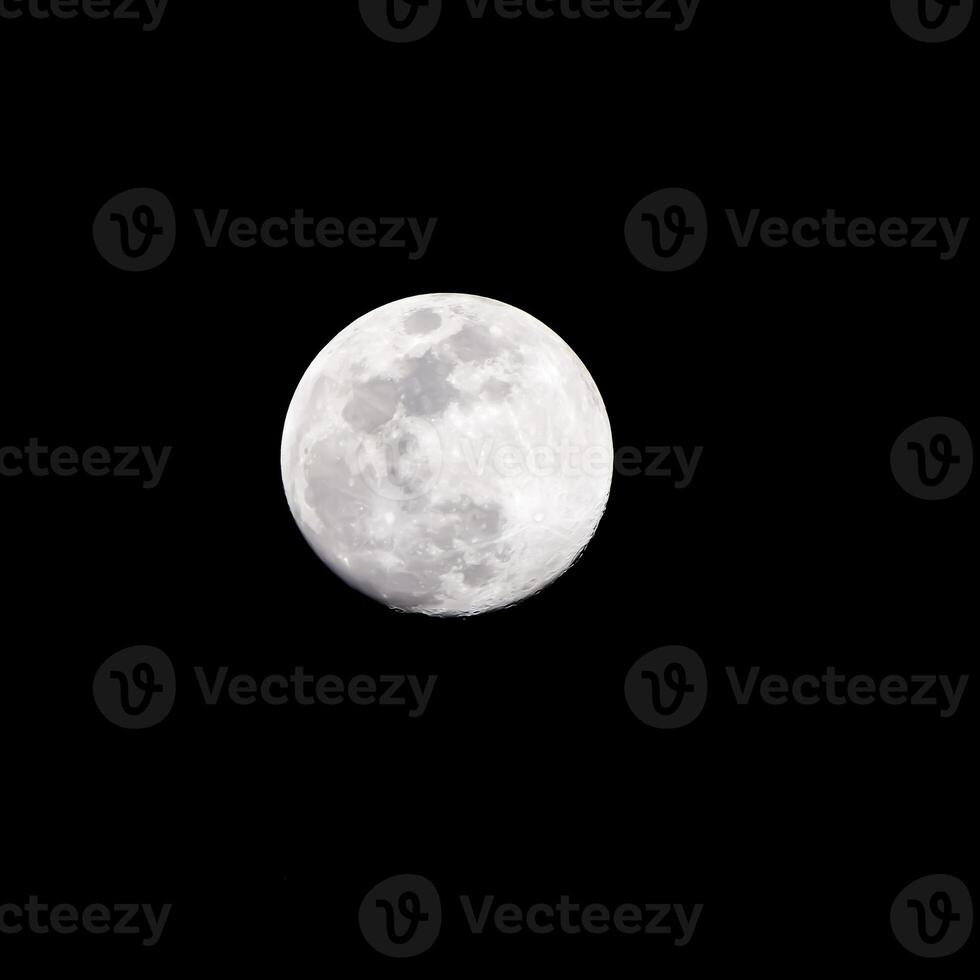 Full moon in the dark sky during night time, Great super moon in sky photo