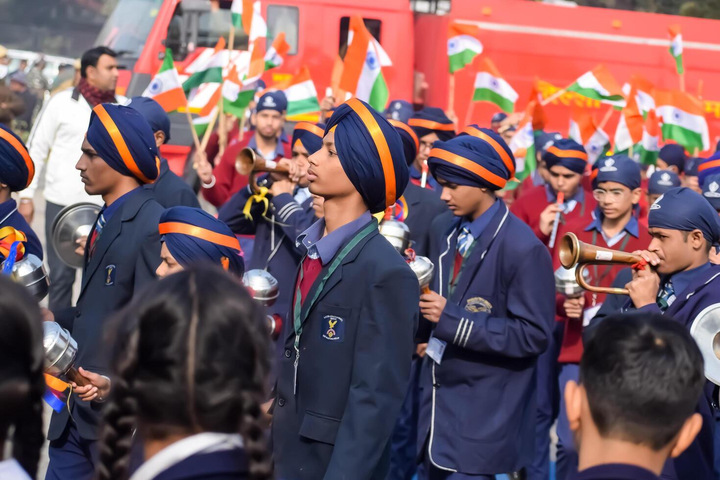 Delhi, India - December 26 2023 - Veer Bal Diwas commemorates the martyrdom of the four sons of tenth and last Sikh Guru Gobind Singh, In Jan 2021 PM Modi announced Dec 26 observed as Veer Bal Diwas photo
