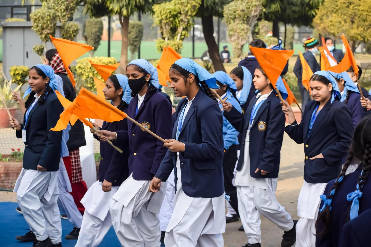 Delhi, India - December 26 2023 - Veer Bal Diwas commemorates the martyrdom of the four sons of tenth and last Sikh Guru Gobind Singh, In Jan 2021 PM Modi announced Dec 26 observed as Veer Bal Diwas photo
