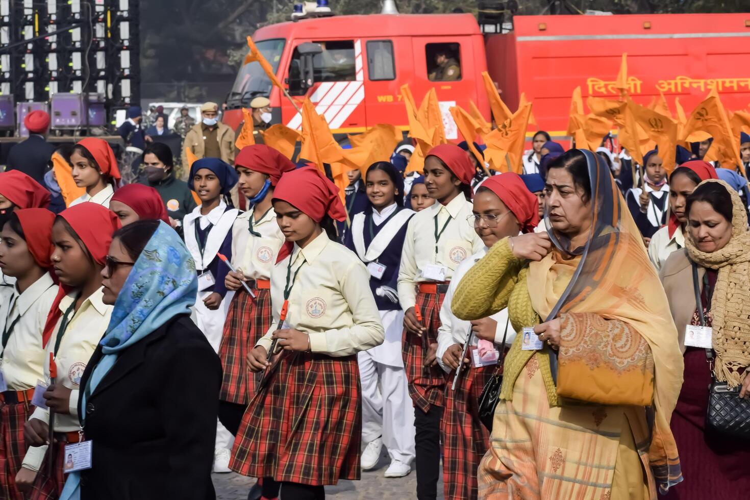 Delhi, India - December 26 2023 - Veer Bal Diwas commemorates the martyrdom of the four sons of tenth and last Sikh Guru Gobind Singh, In Jan 2021 PM Modi announced Dec 26 observed as Veer Bal Diwas photo