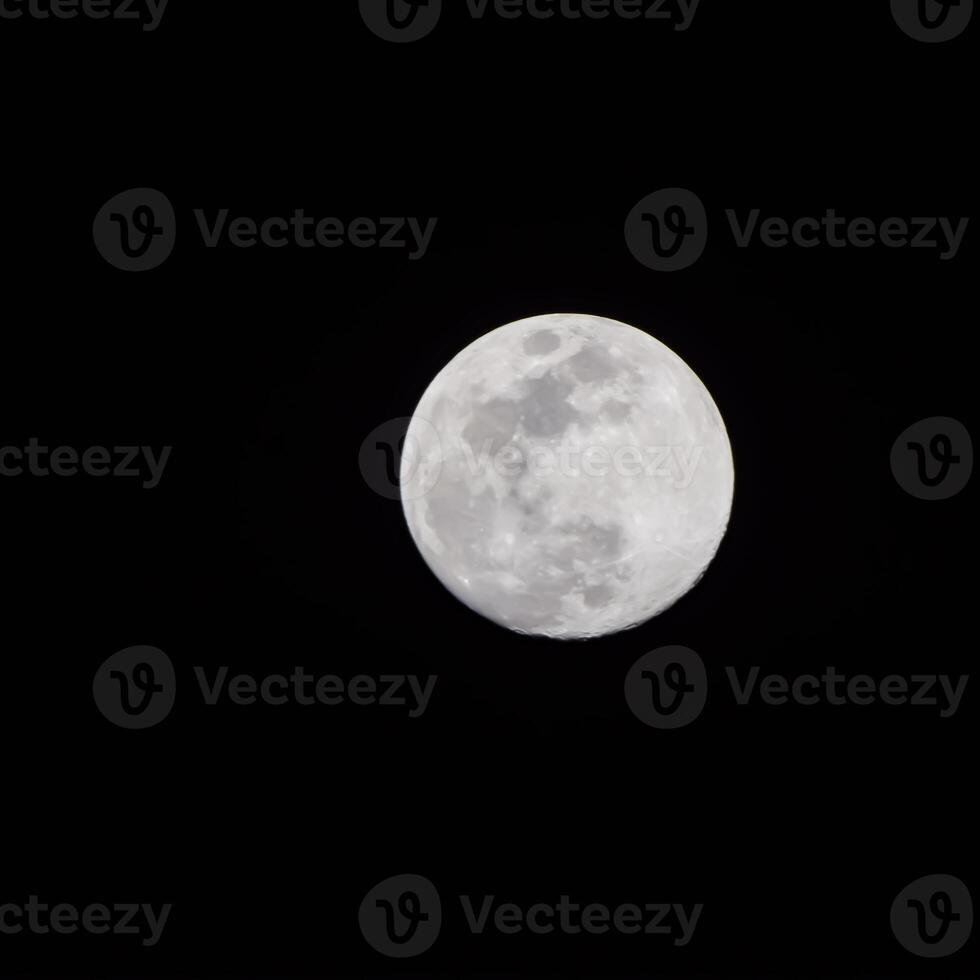 Full moon in the dark sky during night time, Great super moon in sky photo