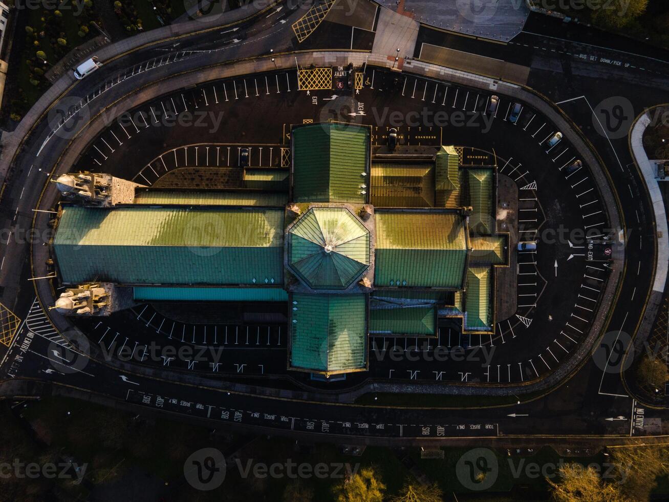 Views of Galway Cathedral in Galway, Ireland by Drone photo