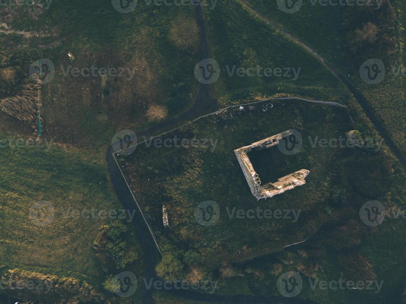 Terryland Castle in Galway, Ireland by Drone photo
