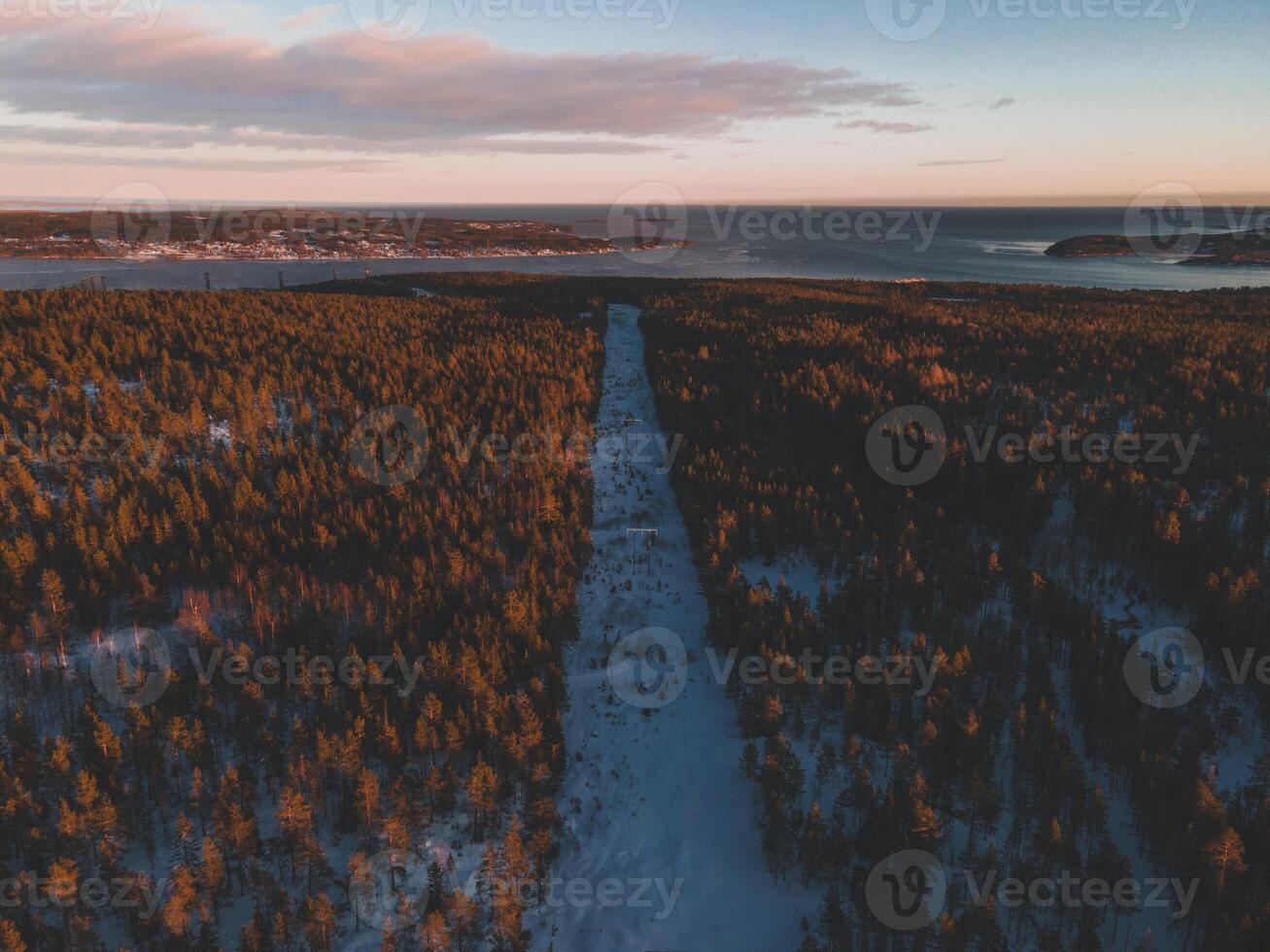 Views of Sodra Berget in Sundsvall, Sweden by Drone photo
