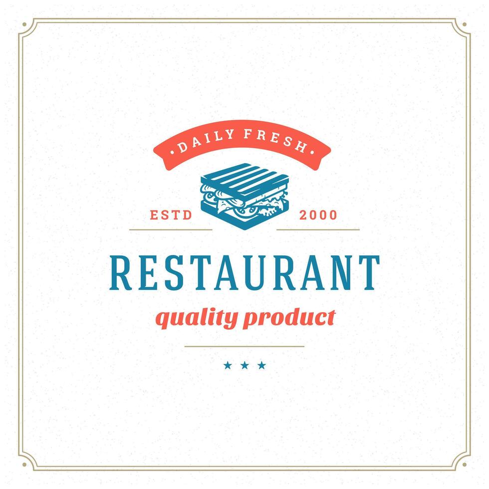 Fast food logo illustration. vector