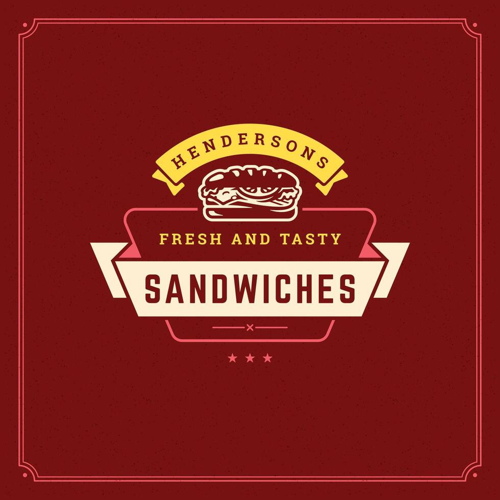 Fast food logo illustration. vector