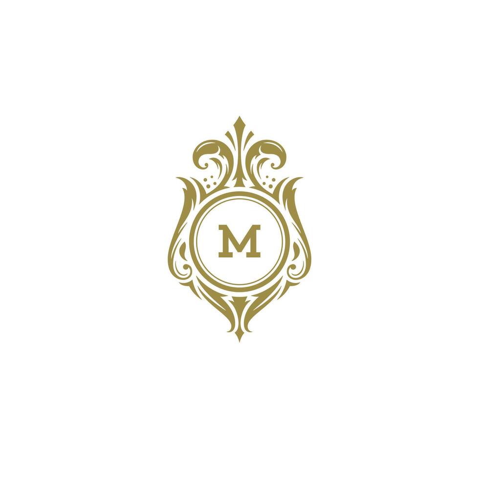 Luxury logo crest template design illustration. vector