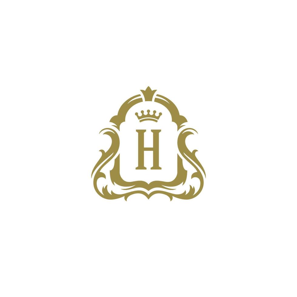 Luxury logo crest template design illustration. vector