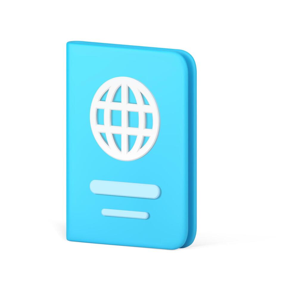 educativo libro globo geográfico guía remotamente aprendizaje distancia examen 3d icono vector