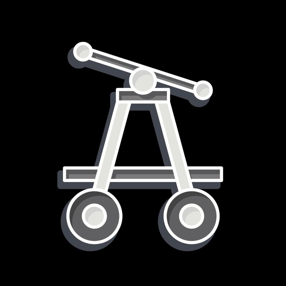 Icon Pump Trolley. related to Train Station symbol. glossy style. simple design illustration vector