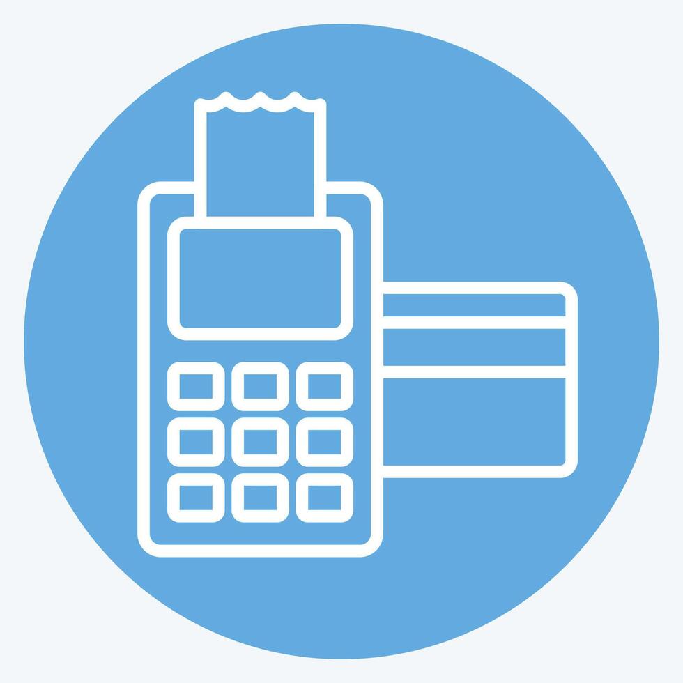 Icon Card Payment. related to Smart City symbol. blue eyes style. simple design illustration vector