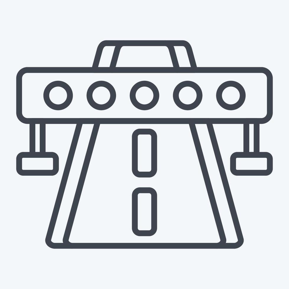 Icon Highway. related to Smart City symbol. line style. simple design illustration vector