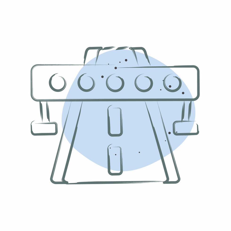 Icon Highway. related to Smart City symbol. Color Spot Style. simple design illustration vector