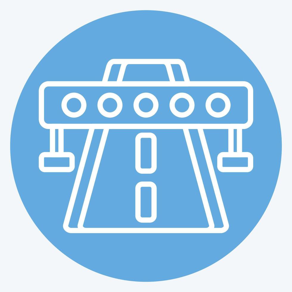 Icon Highway. related to Smart City symbol. blue eyes style. simple design illustration vector