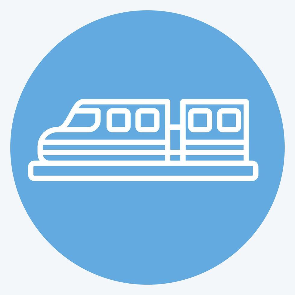 Icon High Speed Train. related to Smart City symbol. blue eyes style. simple design illustration vector