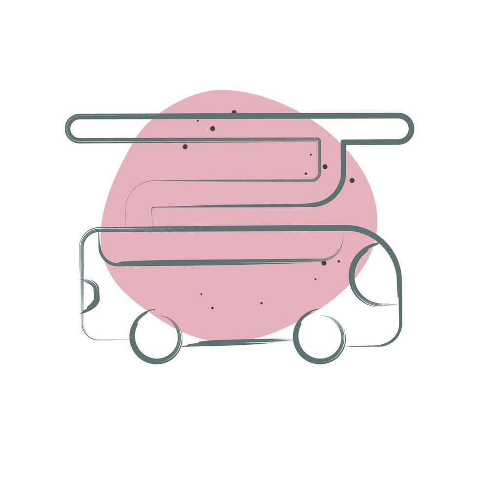 Icon Electric Bus. related to Smart City symbol. Color Spot Style. simple design illustration vector