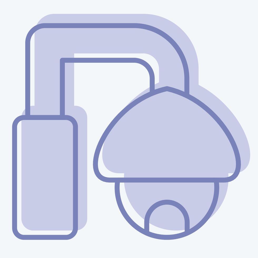 Icon CCTV. related to Smart City symbol. two tone style. simple design illustration vector