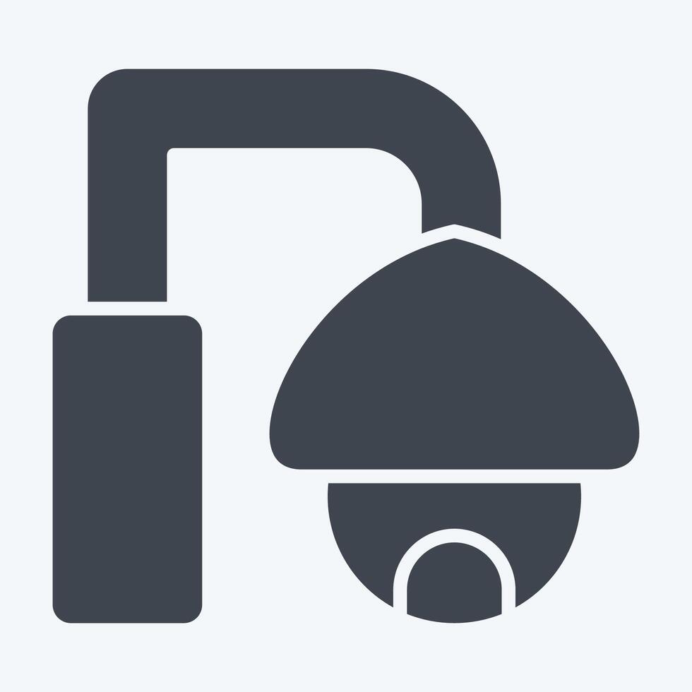 Icon CCTV. related to Smart City symbol. glyph style. simple design illustration vector