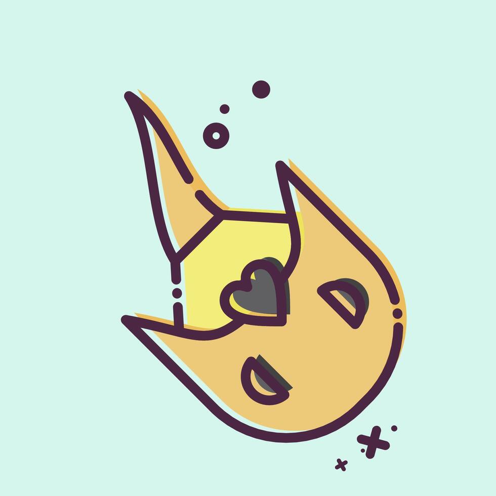 Icon Horseshoe Crab. related to Seafood symbol. MBE style. simple design illustration vector