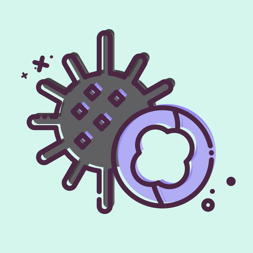 Icon Sea Urchins. related to Seafood symbol. MBE style. simple design illustration vector