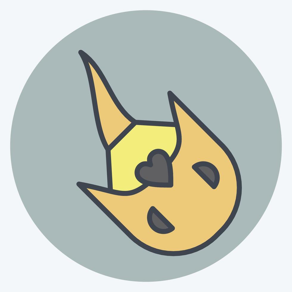 Icon Horseshoe Crab. related to Seafood symbol. color mate style. simple design illustration vector