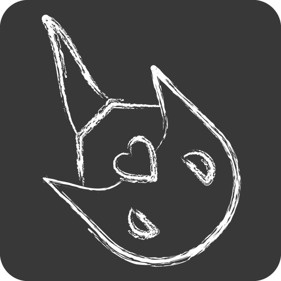 Icon Horseshoe Crab. related to Seafood symbol. chalk Style. simple design illustration vector
