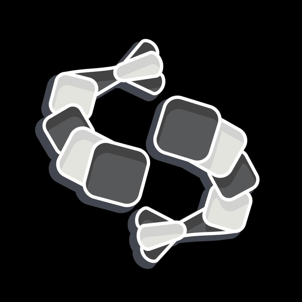 Icon Shrimp. related to Seafood symbol. glossy style. simple design illustration vector
