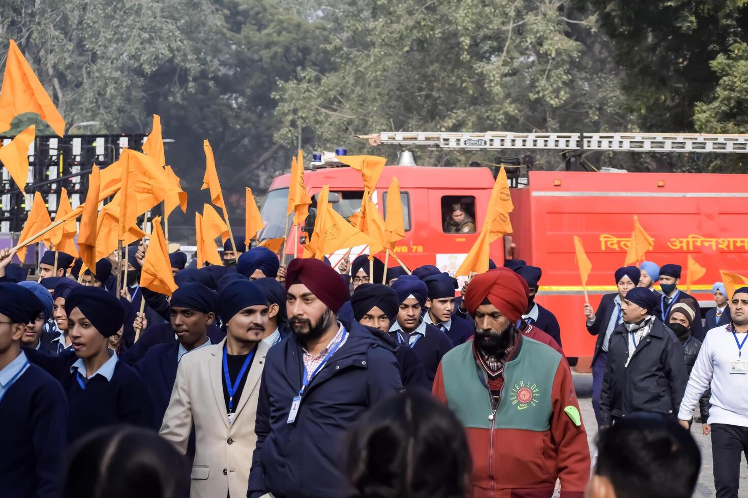 Delhi, India - December 26 2023 - Veer Bal Diwas commemorates the martyrdom of the four sons of tenth and last Sikh Guru Gobind Singh, In Jan 2021 PM Modi announced Dec 26 observed as Veer Bal Diwas photo