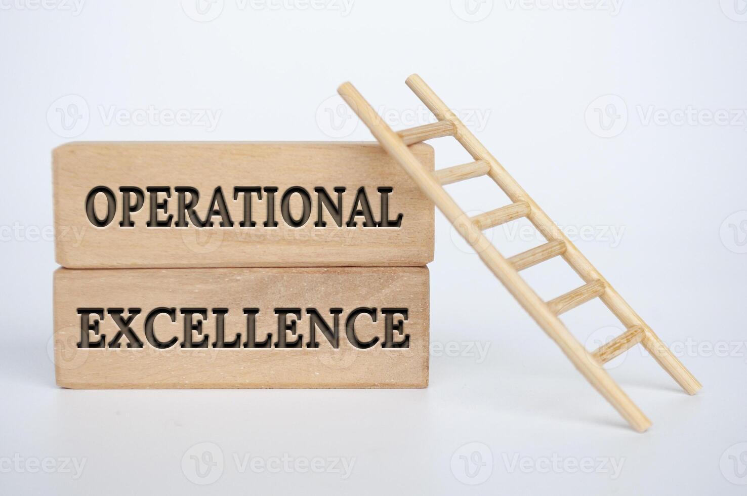 Operational Excellence text on wooden blocks. Business strategy concept photo