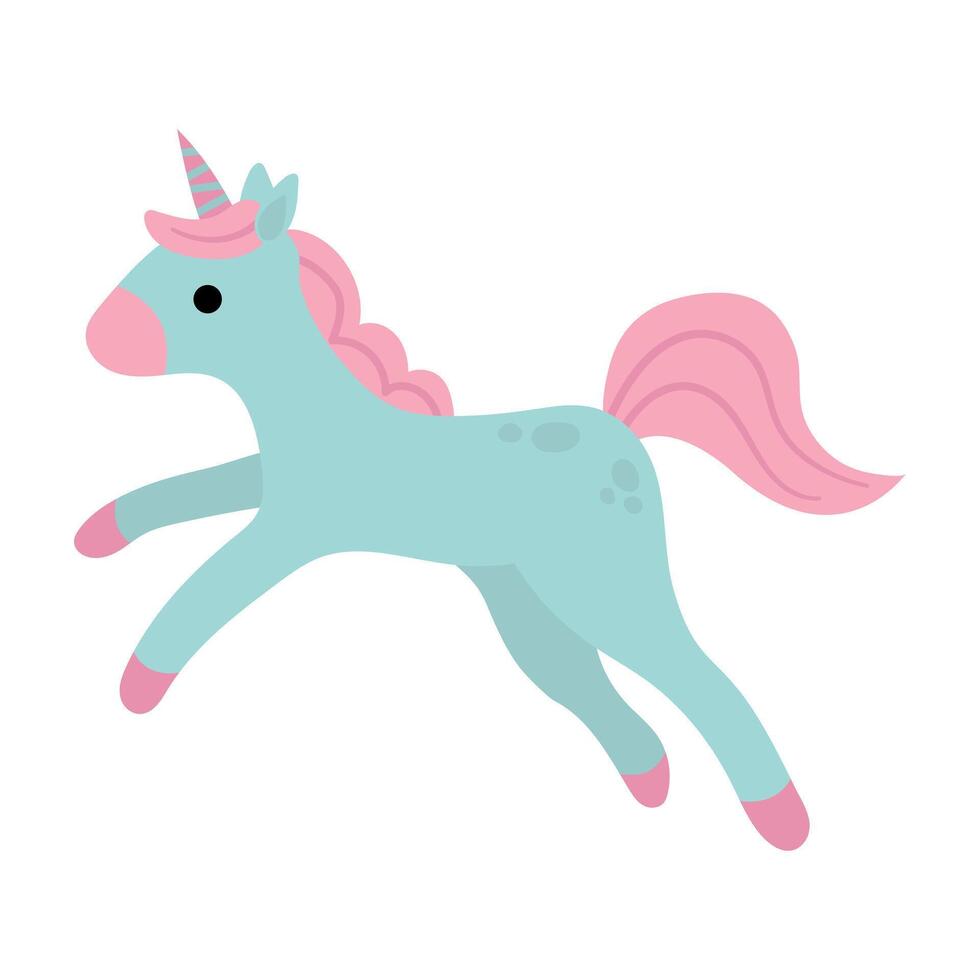 A cute unicorn. A mythological and magical creature vector