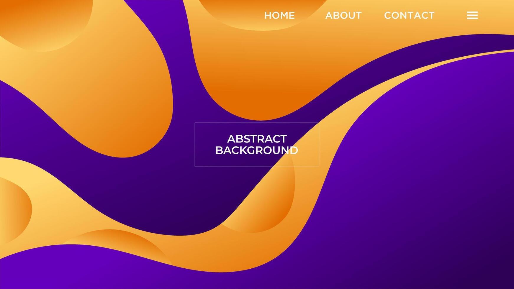 ABSTRACT PURPLE ORANGE GRADIENT BACKGROUND SMOOTH LIQUID COLORFUL BLURRED DESIGN WITH SHAPES TEMPLATE GOOD FOR MODERN WEBSITE, WALLPAPER, COVER DESIGN vector