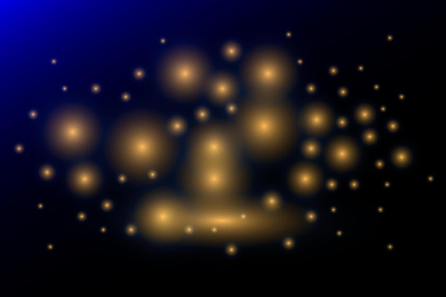 un brillante dorado ligero es mostrado en un oscuro antecedentes vector