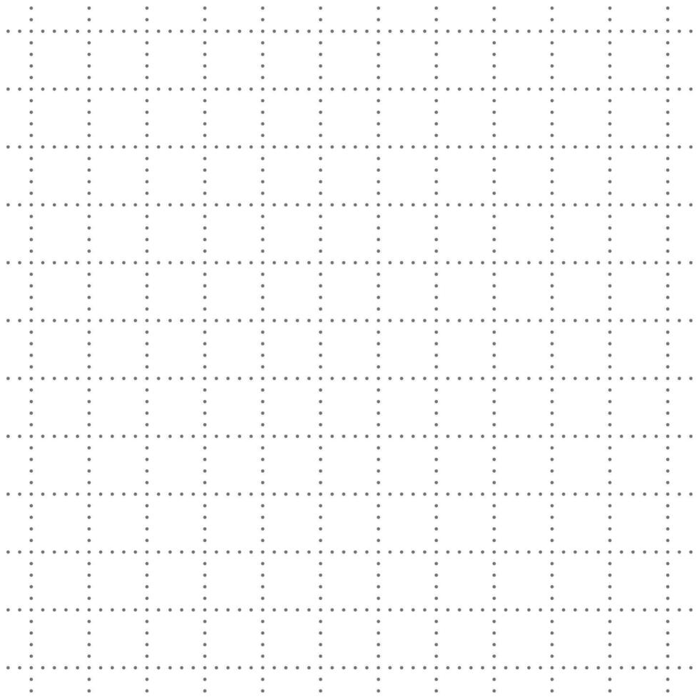 White Graph Paper Dots Pattern Background vector