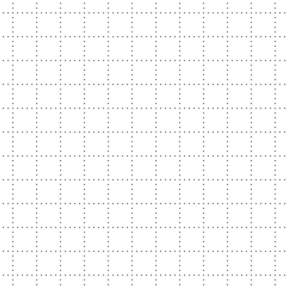 White Graph Paper Dots Pattern Background vector