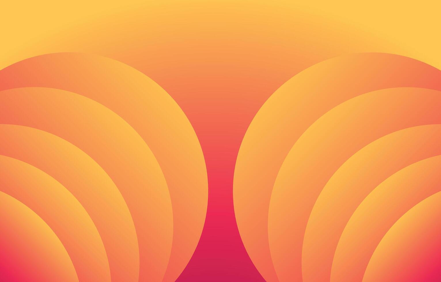 Circles geometry gradient background with yellow and orange color combination. Presentation background design. Suitable for presentation, poster, wallpaper, personal website, UI and UX experiences vector