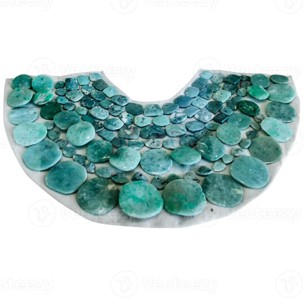 Ancient mayan jade necklace photo