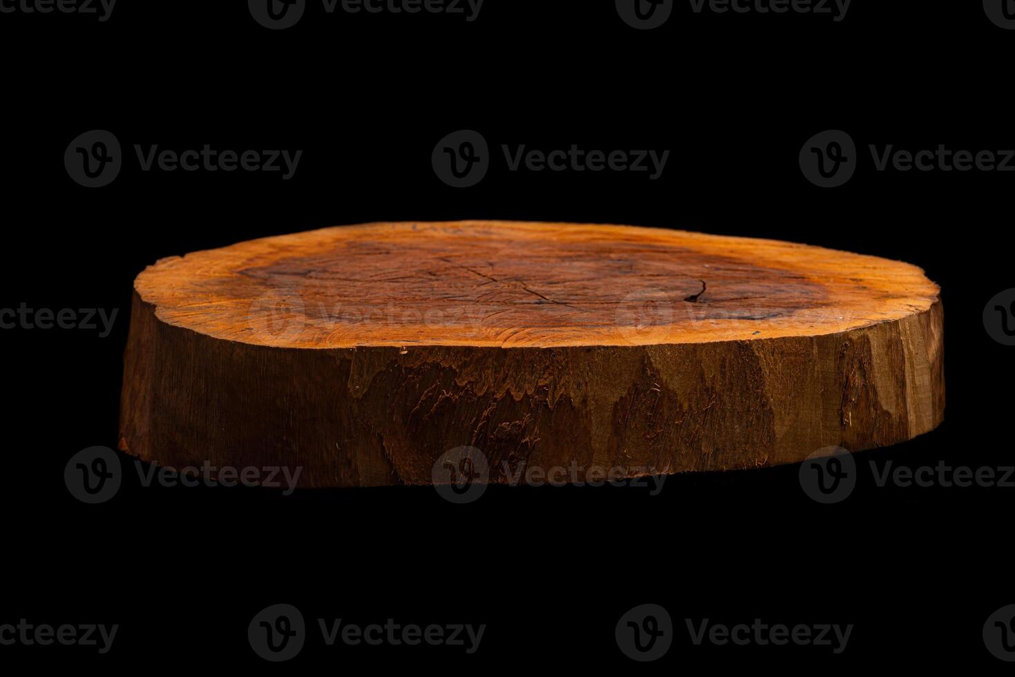 Rustic wooden plate photo