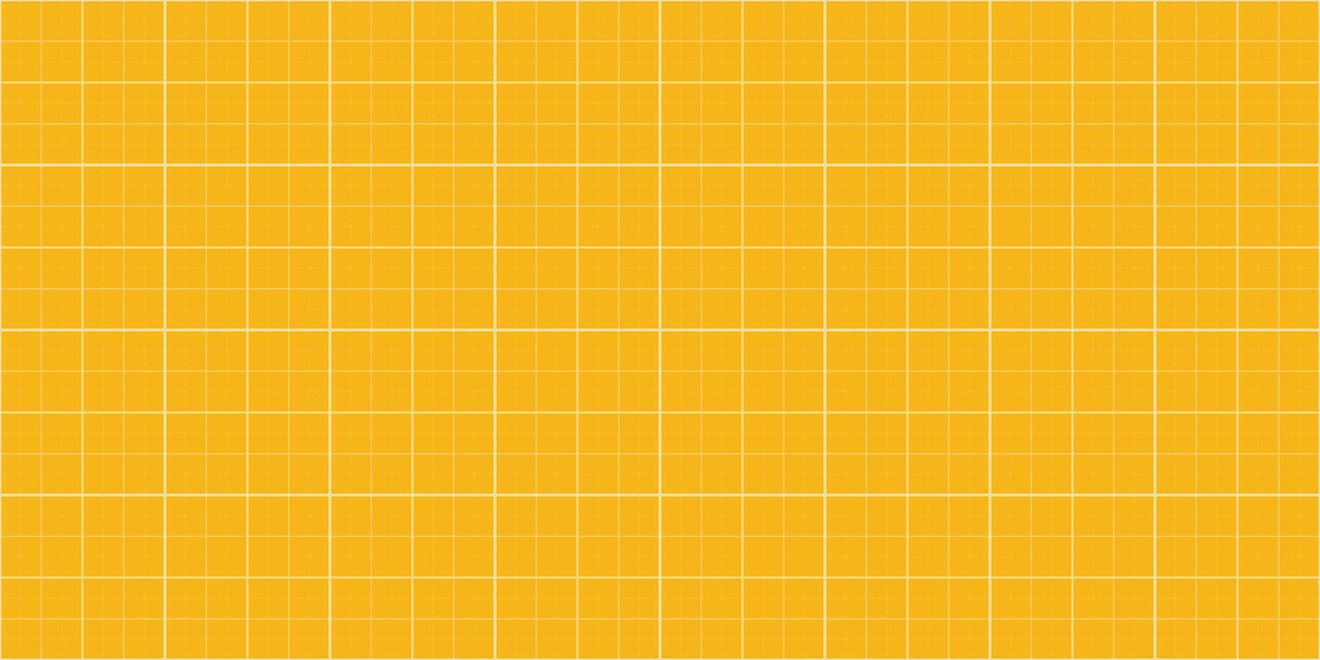 Light Yellow Blank Horizontal Background With Seamless Square Grid Pattern vector