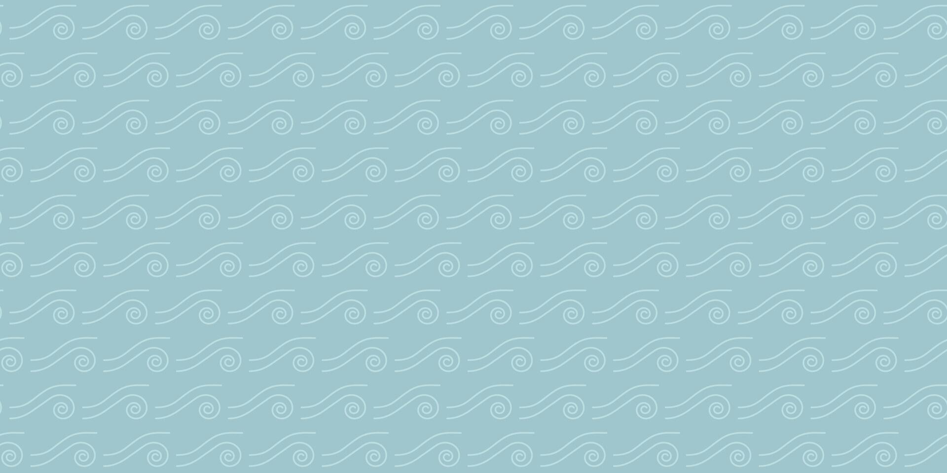 Seamless abstract wave pattern in green tones. Background with light lines. monochrome linear retro ornament stylization of sea waves. vector