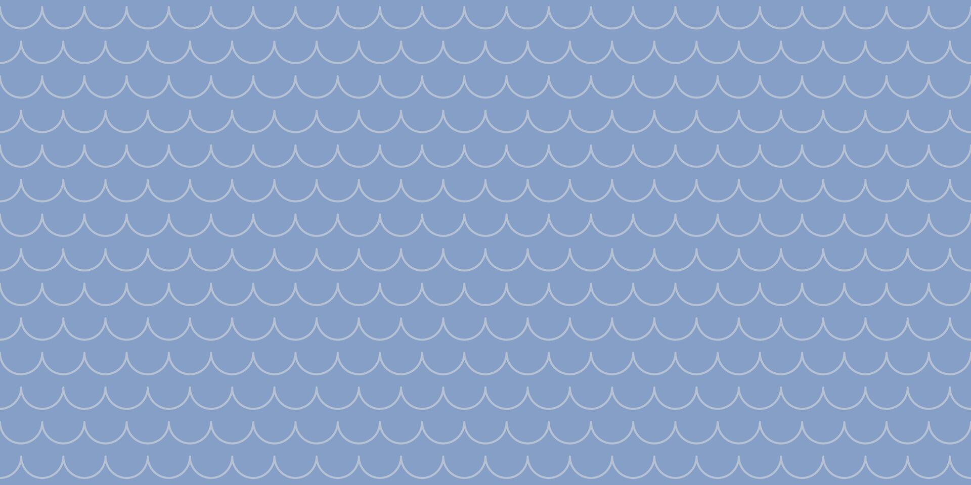 Seamless abstract wave pattern in blue tones. Background with light lines. monochrome linear retro sea waves ornament. vector