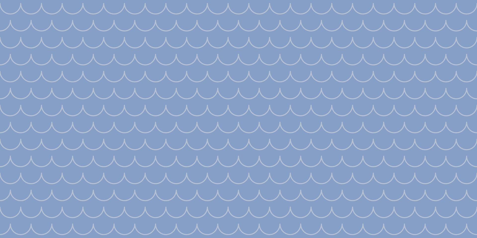 Seamless abstract wave pattern in blue tones. Background with light lines. monochrome linear retro sea waves ornament. vector