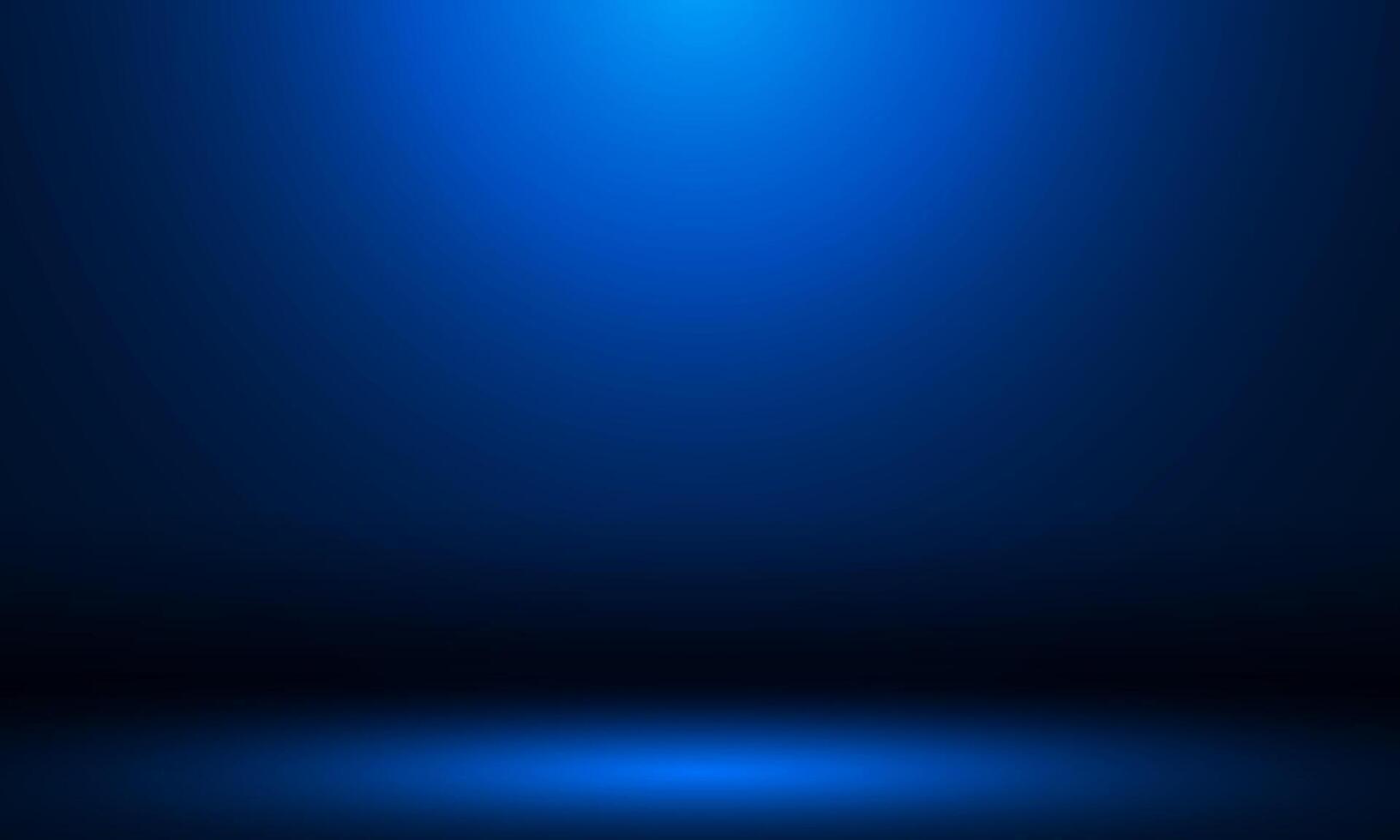 smooth dark blue light studio room with copy space for you design background vector