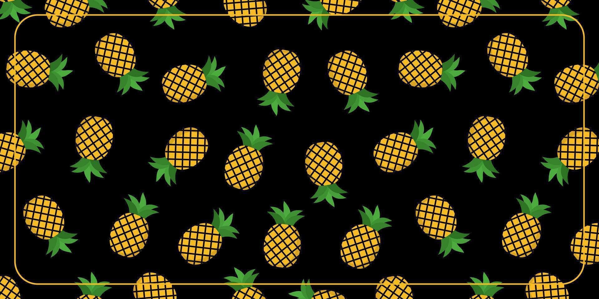 tropical antecedentes con piña Fruta icono. diseño para bandera, póster, saludo tarjeta, social medios de comunicación. vector