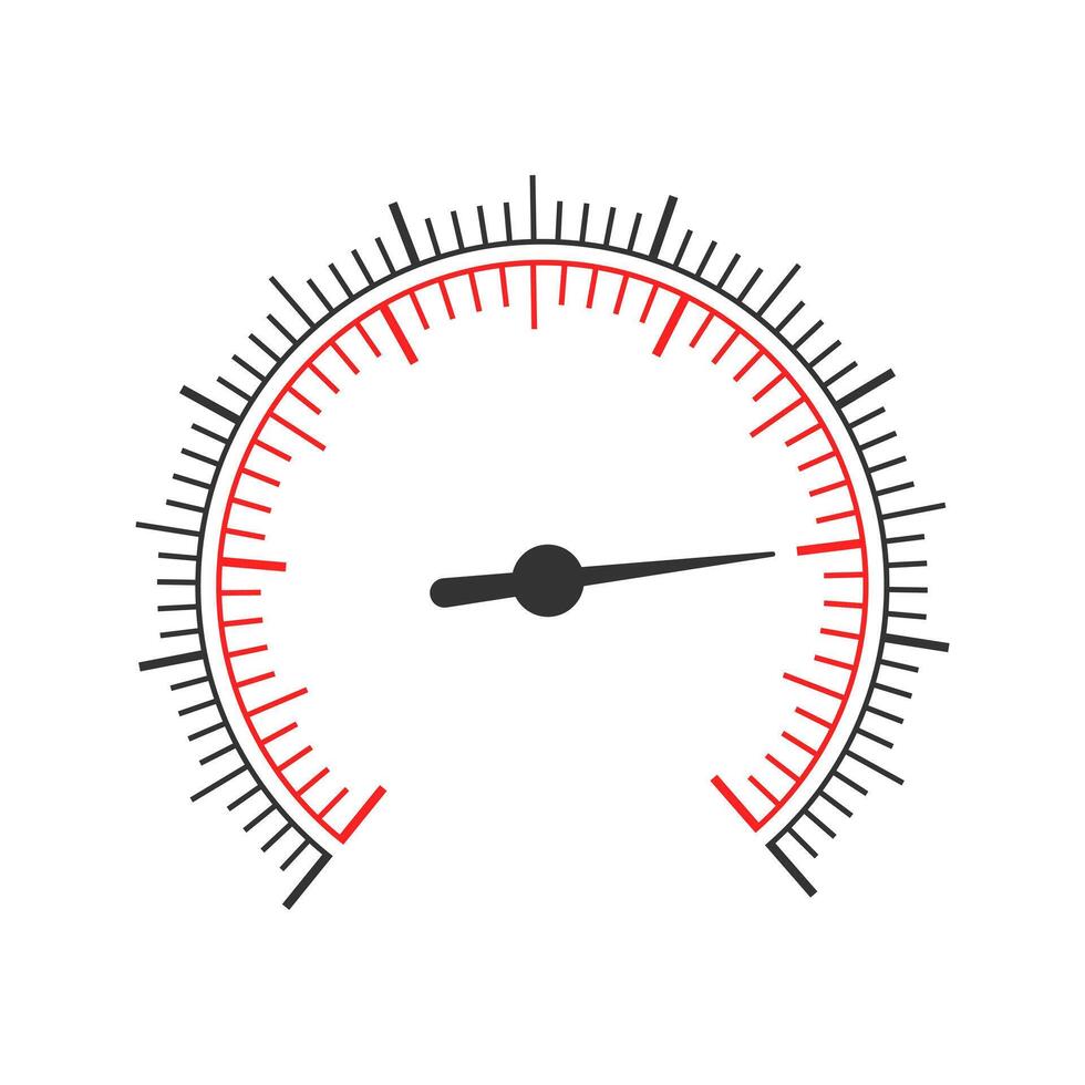 Measuring scale with two roaund charts and arrow. Template of pressure meter, manometer, speedometer, barometer, compass tool interface template vector